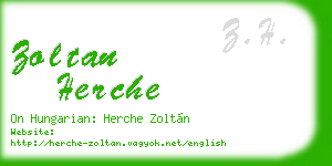 zoltan herche business card